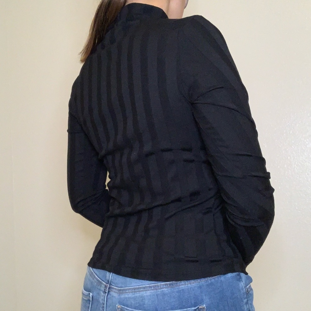 black long sleeve top